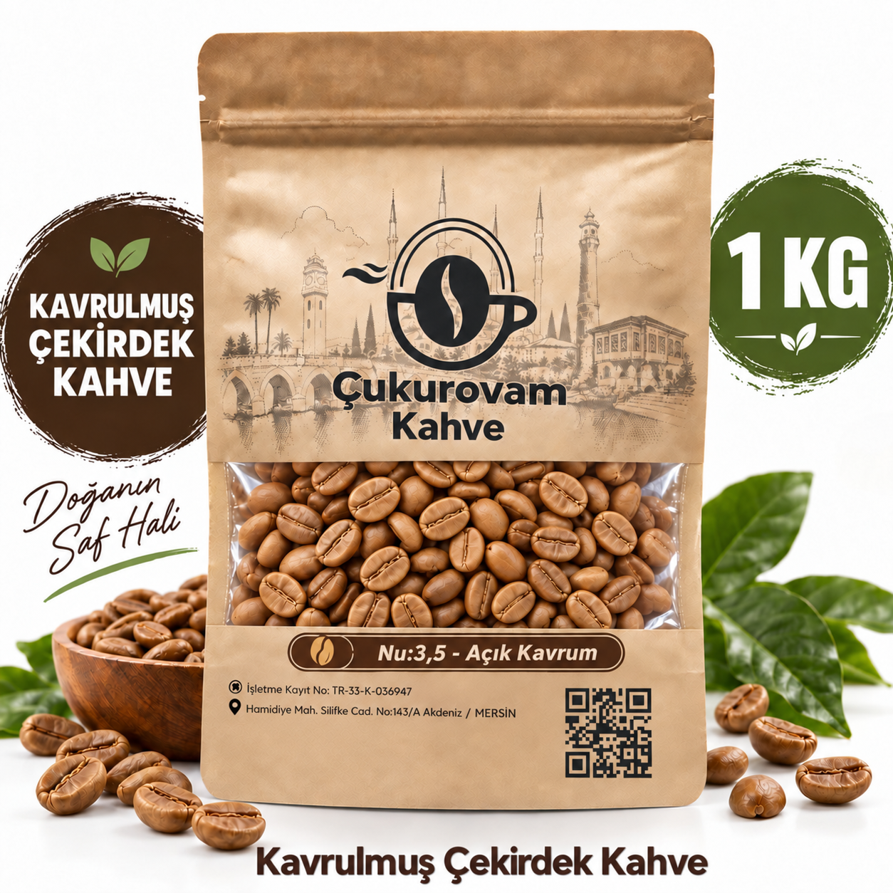 Açık (Nu:3,5) Kavrulmuş Çekirdek Kahve (kg/TL) - Görsel 2