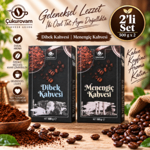 Çukurovam Kahve 1xDibek 1xMenengiç 500 g + 500 g ikili kahve seti