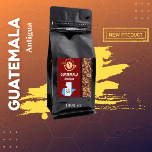 Guetamala kahve 1 kg çekirdek formunda, orta-koyu kavrum Arabica kahve
